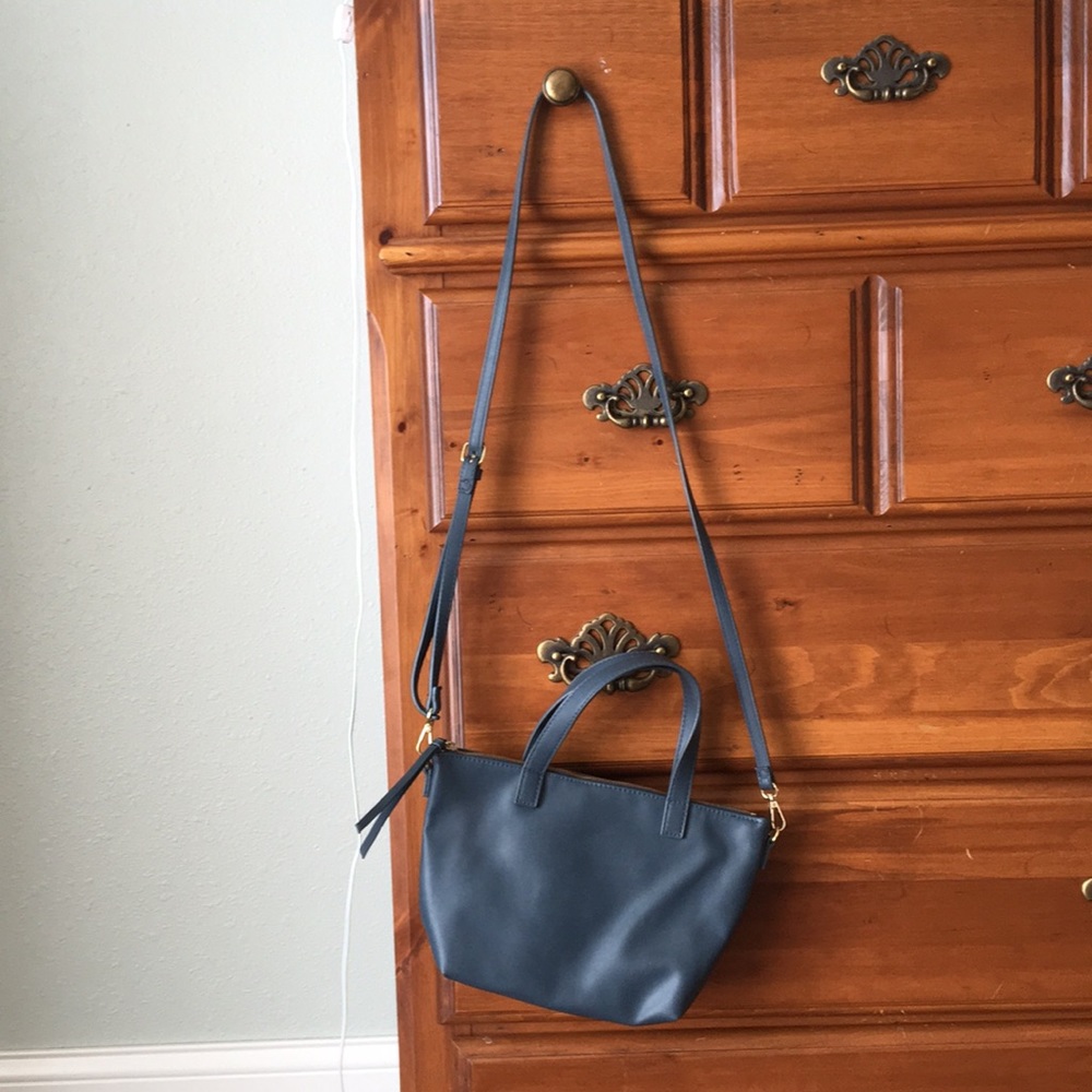 Mossimo Supply Co blue/grey crossbody purse
